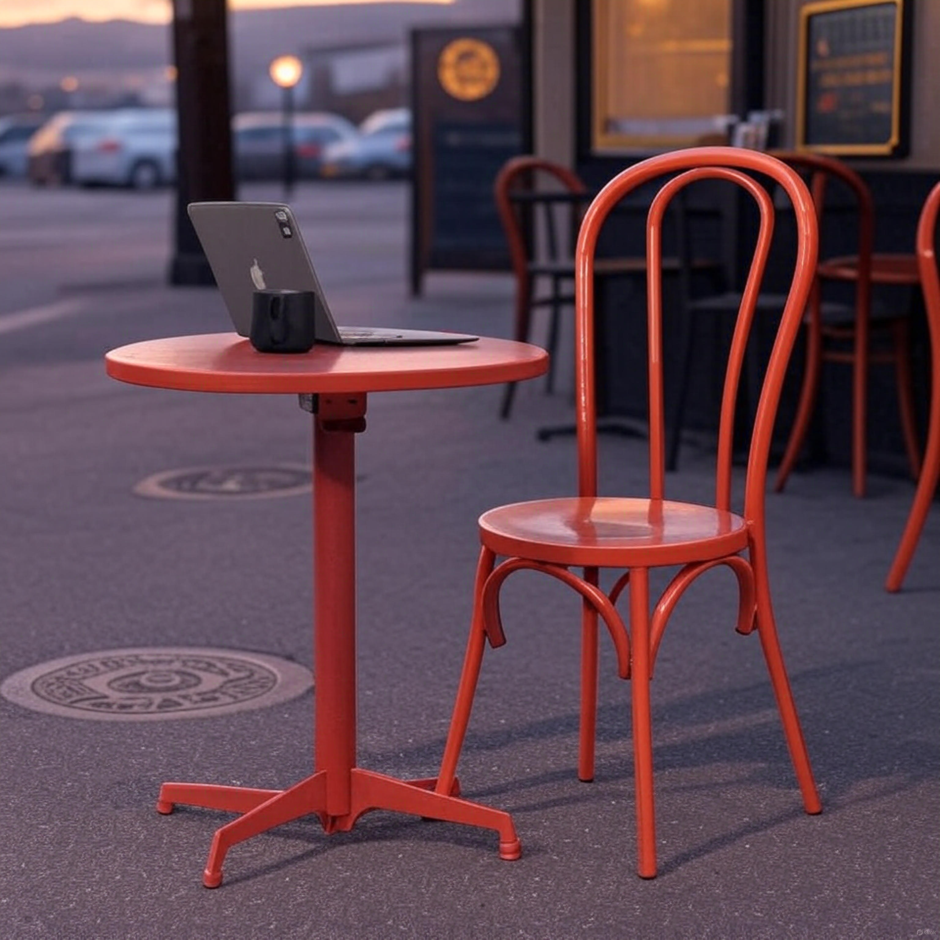 cafe outdoor table set